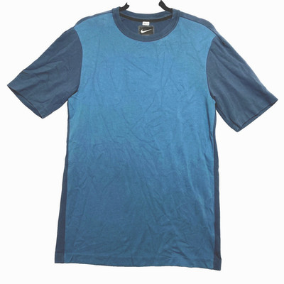 Nike Tech T-Shirt Mens Small Blue Short Sleeve Tech Fleece 