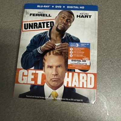 Get Hard (Blu-ray/DVD, 2015, 2-Disc Set, Unrated, With Slipcover)