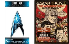 8 Disc Star Trek Movie Collection & Wrath of Khan Director's Cut Blu Ray Set!