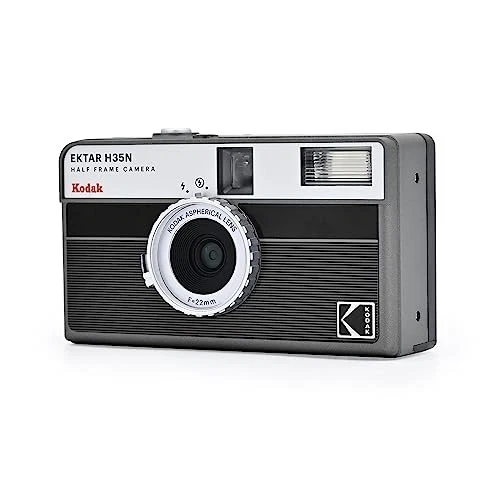 KODAK EKTAR H35N HALF FRAME FILM CAMERA FILM RK0300 - STRIPED BLACK - Image 3 of 4