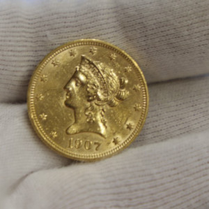1907 US $10 Liberty Gold Piece AU (Cleaned)