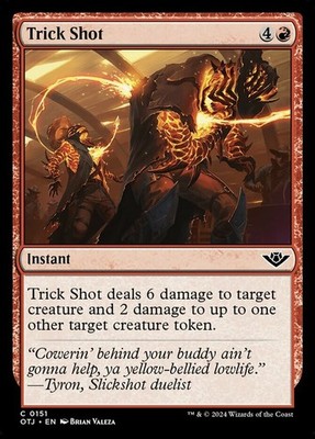 4x Trick Shot - Foil MTG Outlaws of Thunder Junction NM Magic Foil