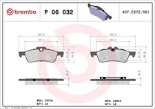 BREMBO Bremsbelagsatz Scheibenbremse PRIME P 06 032 für R50 MINI R53 R52 R56 One BREMBO Bremsbelagsatz Scheibenbremse PRIME P 06 032 für R50 MINI R53 R52 R56 One