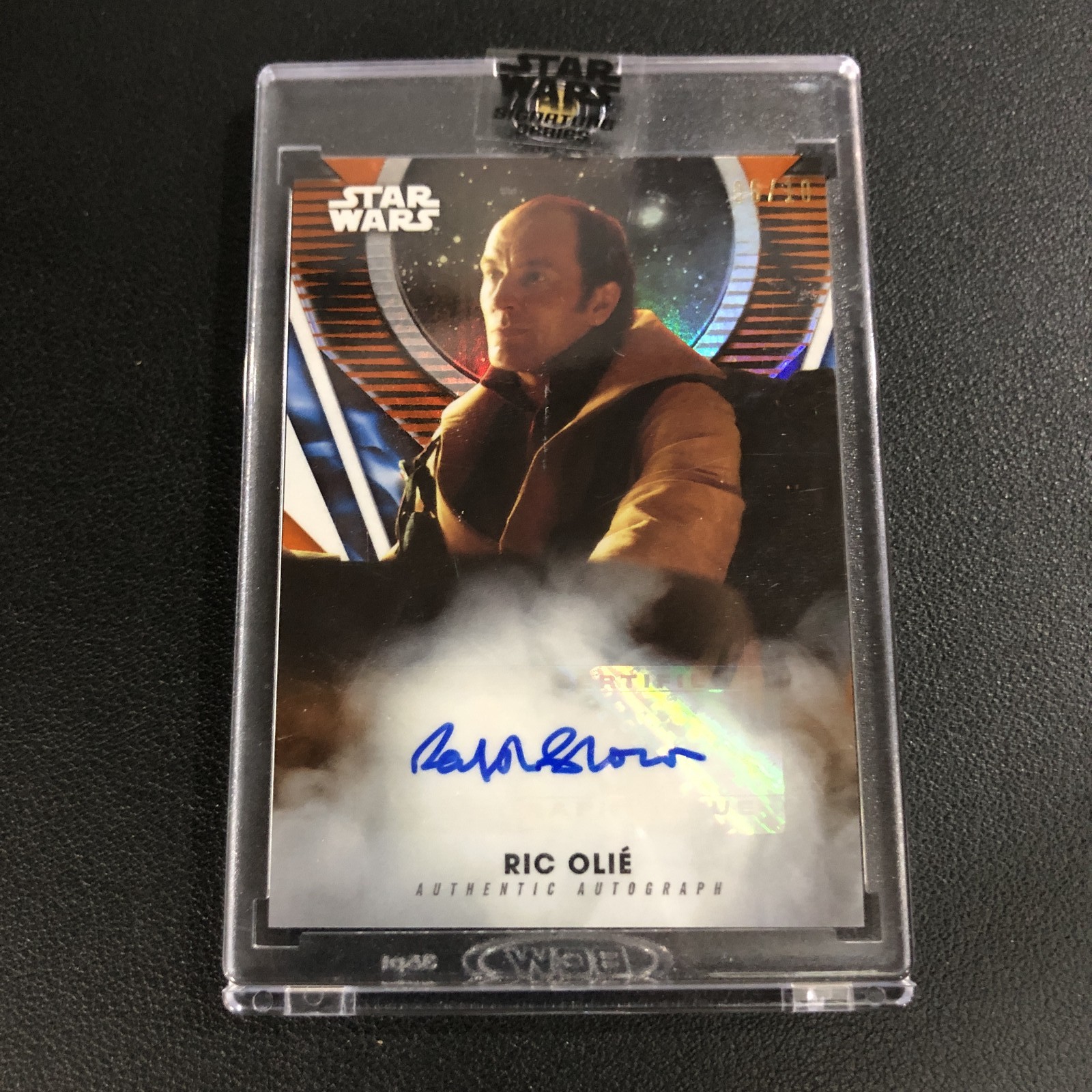 2023 Topps Star Wars Signature Series Auto Ralph Brown Ric Olie Orange /10