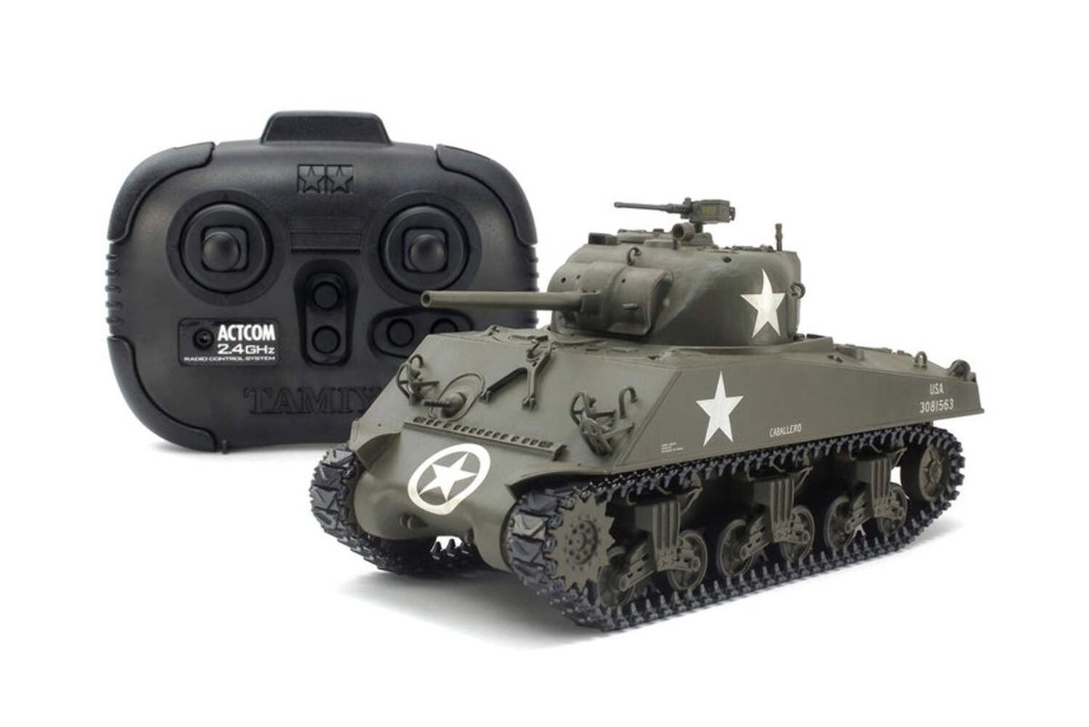 Tamiya 48217 1/35 M4A3 Sherman RC Model Tank Kit 4950344482177| eBay