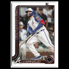 Travis dArnaud #325 2025 Topps Atlanta Braves Baseball Card MLB NM