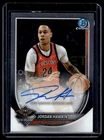 2025-26 Bowman Chrome Autographs Jordan Hawkins Auto New Orleans Pelicans