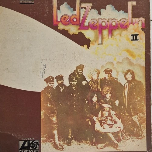 Led Zeppelin II LP Vinyl Atlantic Rock 12" 33 RPM Stereo SD 8236 Original Cover