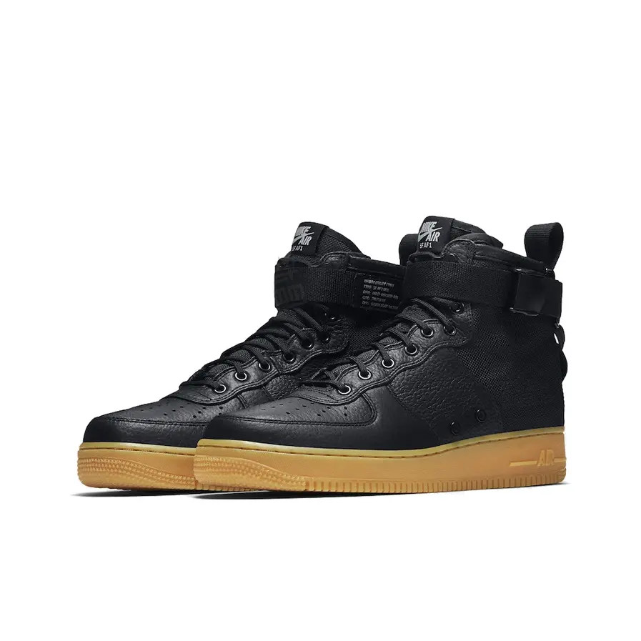 Size 10 - Nike SF Air Force 1 Mid Black Gum for sale online | eBay