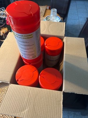 6 Stück!! Je 100 Blatt Sunny Clean Profi-Handreinigungstücher feucht Werkstatt