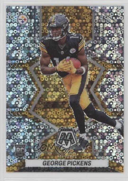 2022 Mosaic NFL Debut No Huddle Silver Prizm George Pickens #282 Rookie RC 19pj
