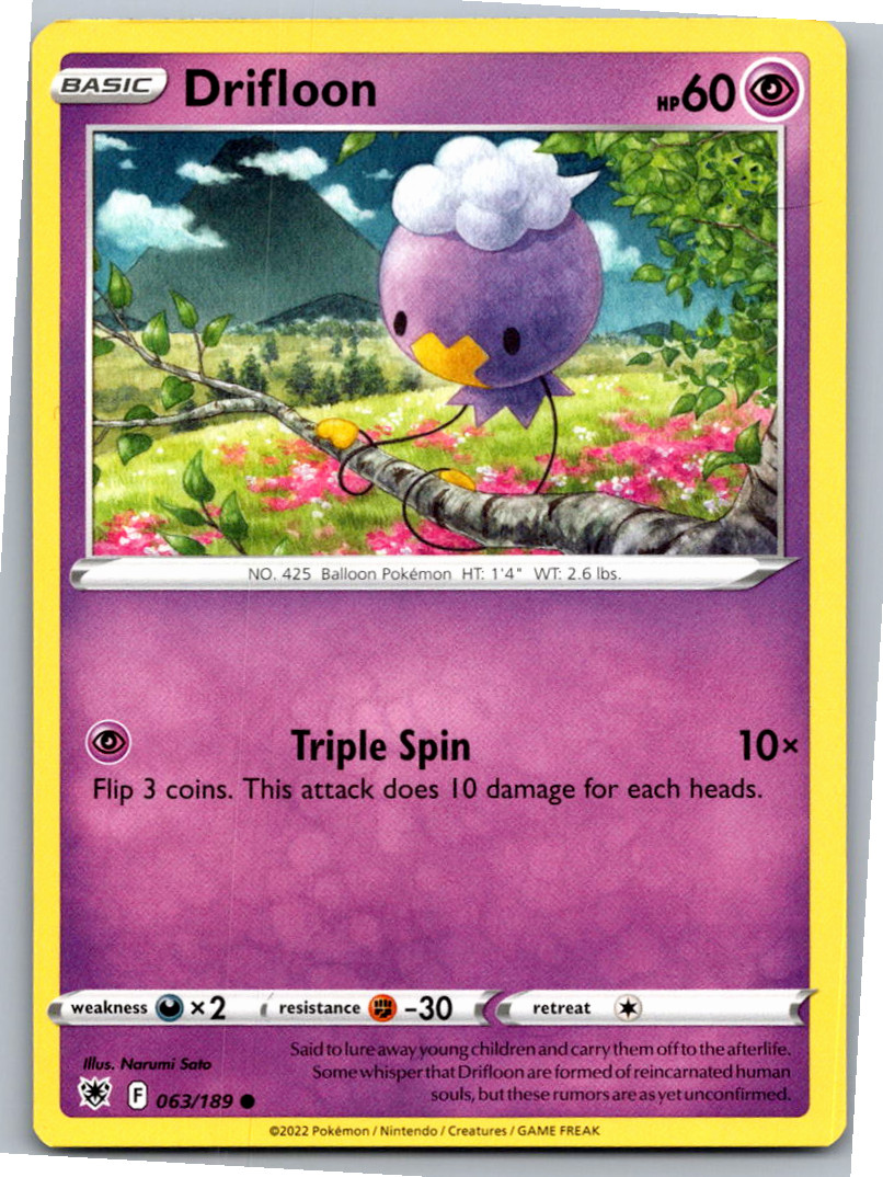 Drifloon Common SWSH10: Astral Radiance 063/189 NM