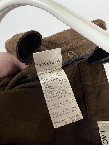 Great Lacoste Men's Brown 100% Cotton Casual Chino Trousers Pants Size W33 L34 - Picture 14 of 15