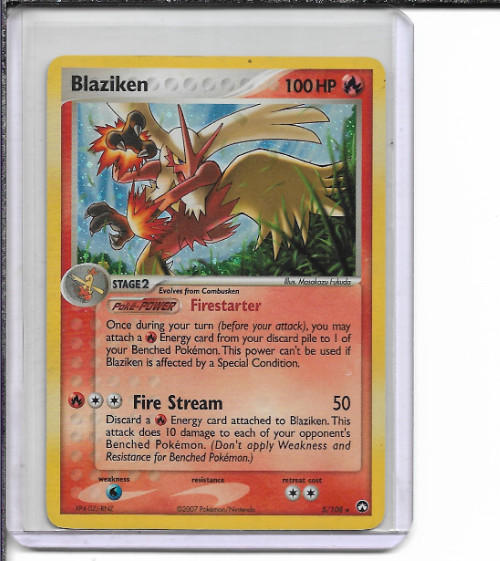 Pokemon Power Keepers Blaziken Holo Rare #5/108 Excellent Condition