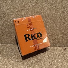 Rico by D'Addario RCA1015 Bb Clarinet Reeds, Strength 1.5, 10-pack