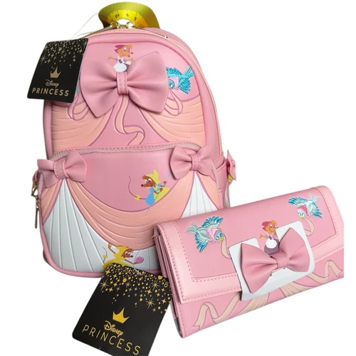 Disney Loungefly Cinderella 70th Anniversary Mini Backpack & Wallet Bundle - NWT