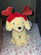 FAO Schwarz 12" Sparklers Plush Labrador Dog Stuffed Animal  Removable Headband