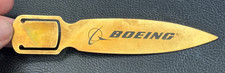 Vintage 1980's BOEING Aircraft Logo Metal Letter Opener/Bookmark RARE