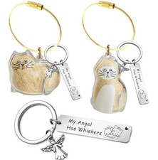 Pet Paw Print KeepSake Dog Memorial Suncatcher Miarita- Kien -Cat Hair Keychain