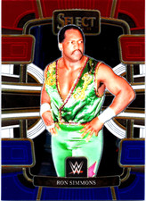 2024 Panini Select WWE - Ron Simmons #15 Red & Blue Concourse