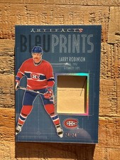 2025-26 Upper Deck Artifacts #BP-LR Larry Robinson #24/24 Bleuprints Card