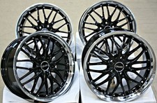 19" Black 190 Alloy Wheels Fits Audi A4 All Models Roadster 5x112 - 8.5