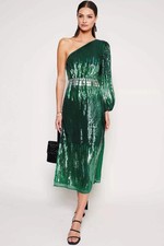 RIXO Bradshaw Sequin Midi Dress