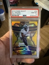 2019 Panini Select Concourse A.J. Brown #30 Gold Prizm /10 (RC) PSA10 POP 2