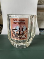 Walsheim Hofbräu Glaskrug Emaille 5/20