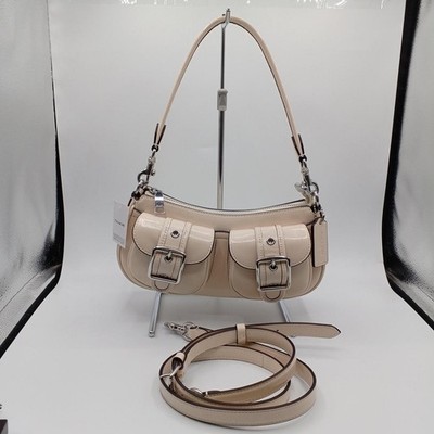 COACH Ashton Tasche weiß Crossbody Umhängetasche CBJ01 mit Riemen gebraucht