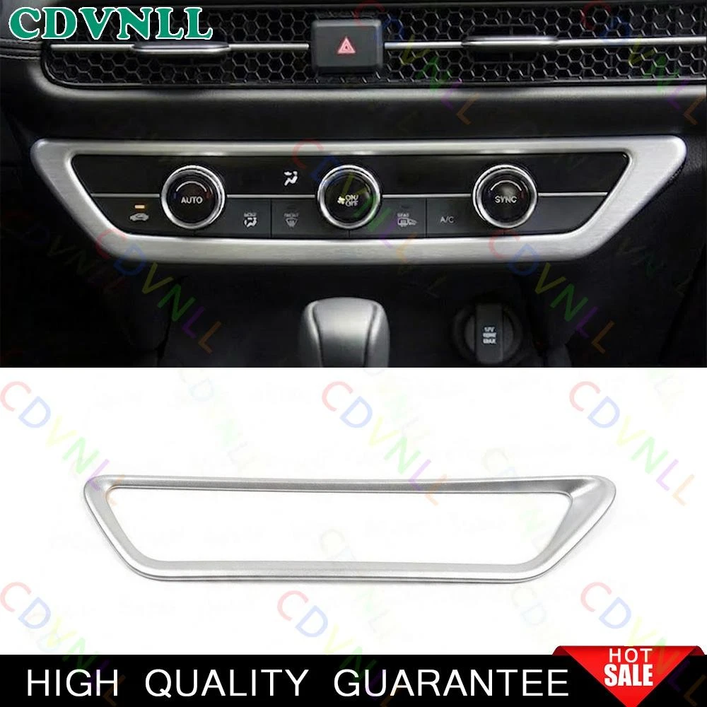 For Honda HR-V HRV 23-2026 Matte Silver Central AC Button Control Cover Trim 1*