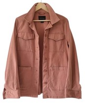 Sanctuary 4 Pocket Lightweight Utility Jacket Button Terracotta Pink Sz Medium
