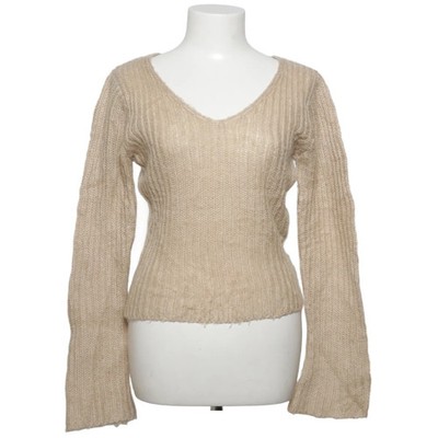 J.J. Basics, Strickpullover, Größe: M, Beige, Einfarbig, Rippenstrick #2to