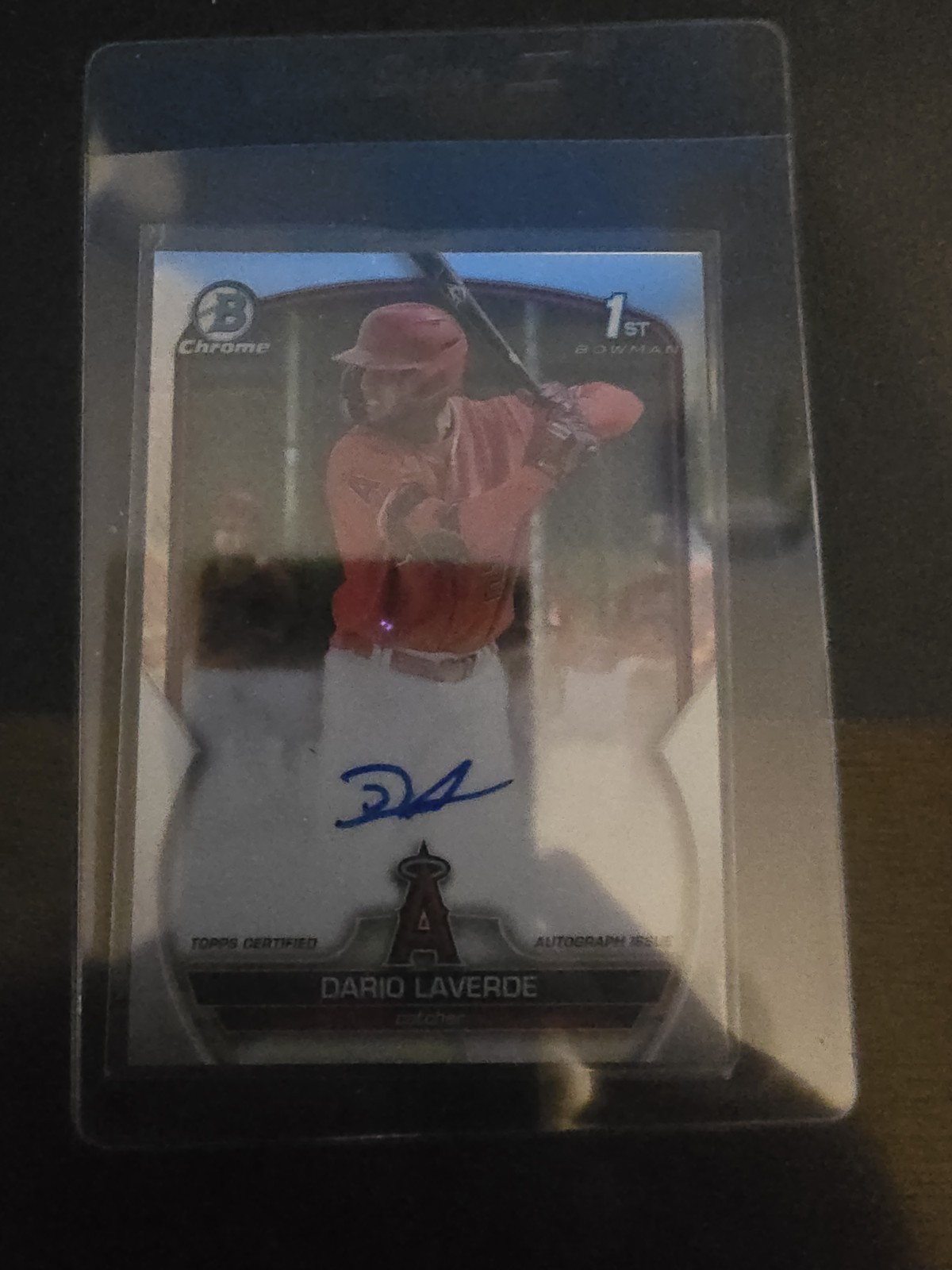 2023 Bowman Chrome 1st Dario Laverde Auto Los Angeles Angels