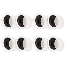 Theater Solutions 4 Pair 6.5" In Ceiling Surround Home Theater Speakers 4TS65C
