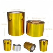 Gold Silver Hot Stamping Foil Roll 3.2" x 400FT for Foiling Gilding Craft DIY