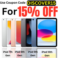 Apple iPad 11th 10th 9th 8th 7th 6th Gen 32GB/64GB/128GB Wi-Fi/4G - Very Good