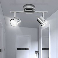 Deckenstrahler Spotleuchte Deckenlampe Led Schwenkbar Silber Spot Beleuchtung