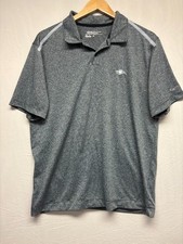 Nike Golf Tour Performance Dri Fit Polo Shirt Mens Heather Gray Short Sleeve M