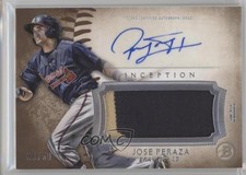 2015 Bowman Inception 6/50 Jose Peraza #IAP-JP Jumbo Patch Auto x0y