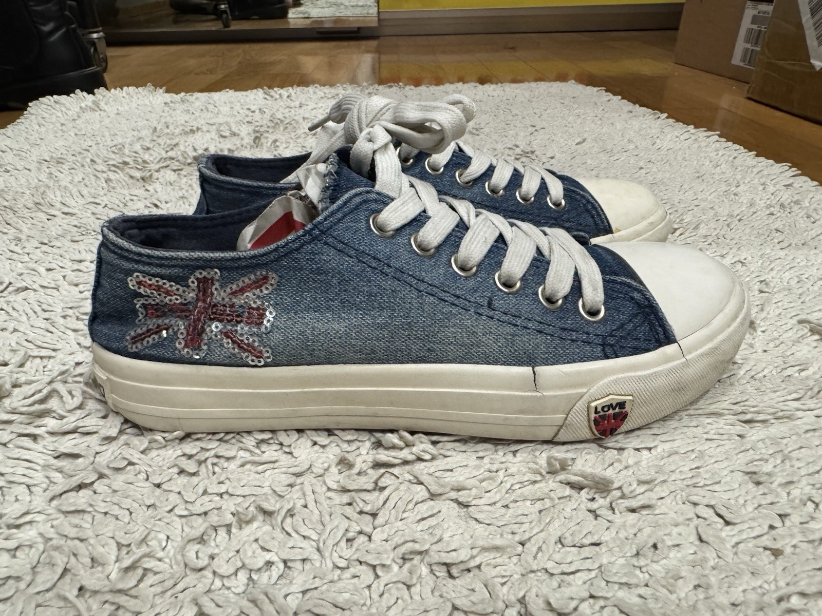 Scarpe da ginnastica in denim num. 36