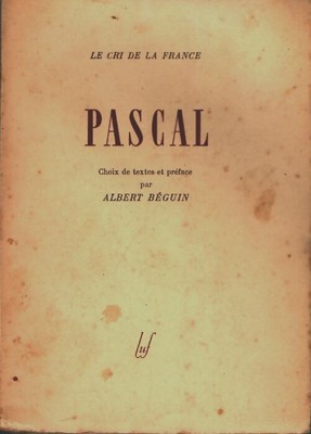 Pascal - Albert Béguin - V2167758