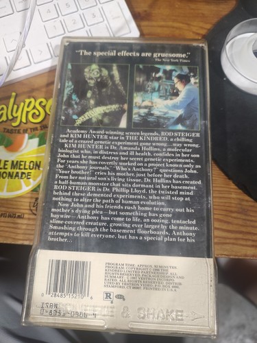 The Kindred VHS Vestron Video Horror RARE OOP Excellent Condition - Imagen 3 de 5