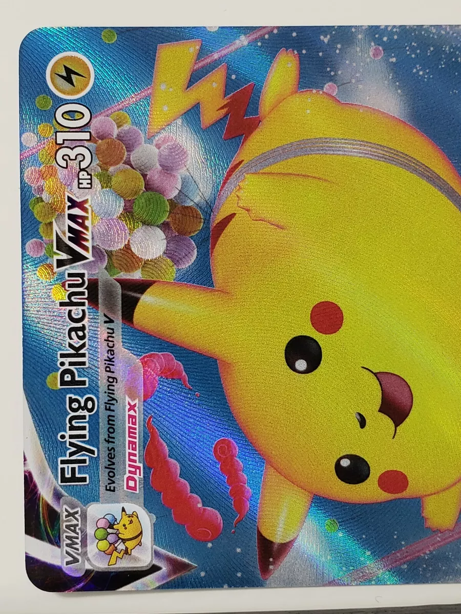 Carta Pokémon Pikachu Voador Vmax (007/025) - 25 Anos