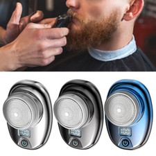Portable Electric Razor Mini-Shave for Men USB Rechargeable Shaver Travel Home