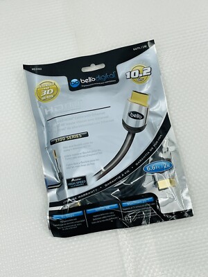 Bello HD3102 High Speed HDMI Cable with Ethernet Digital 6.6 FT NEW