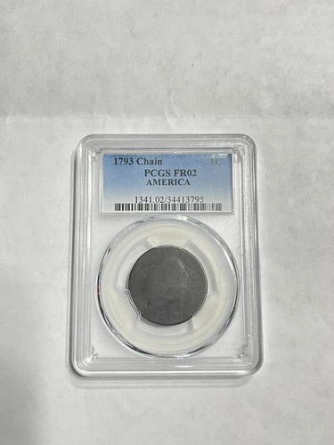 1793 Flowing Hair Chain Cent PCGS FR02 AMERICA S-4