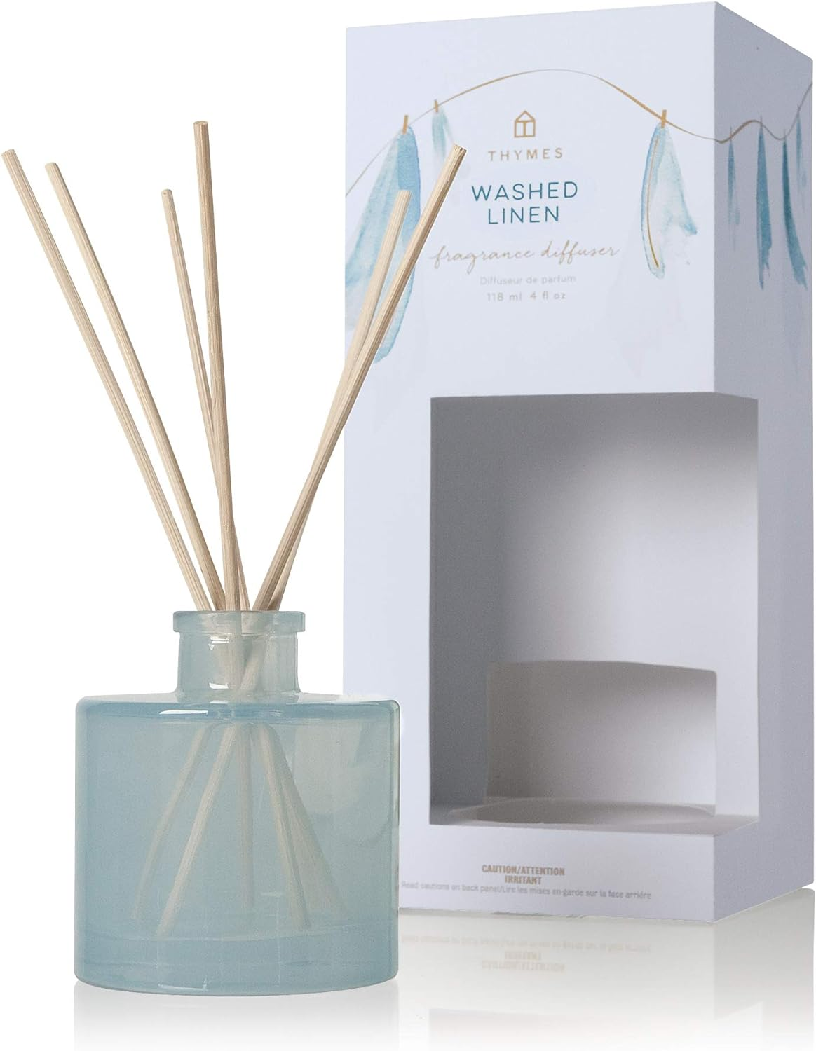 Washed Linen Petite Reed Diffusers - Home Fragrance Diffuser Set Includes Reed D