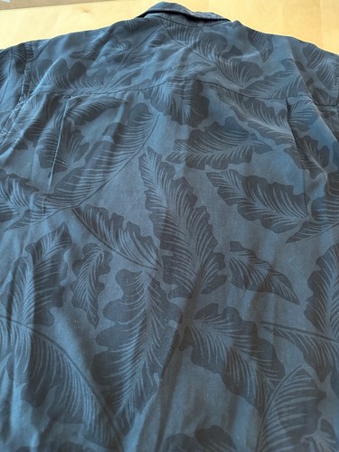 Tommy Bahama 100 % Seide bestickt Totenkopf Motoryacht Geist Tänzer Hemd Herren L - Bild 7 von 7