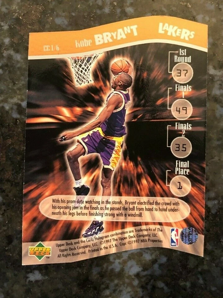 kobe bryant slam dunk card